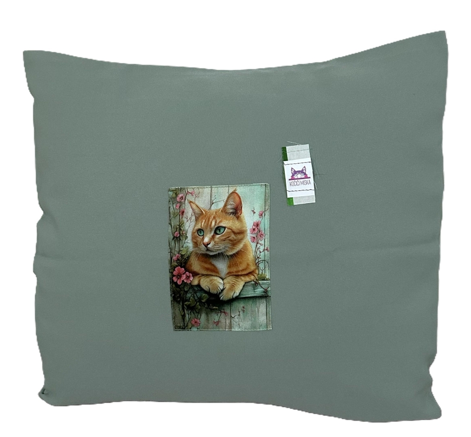 Potah na polštářek - Zrzek kočka 